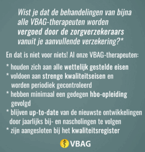 VBAG therapeuten en kwaliteitswaarborg